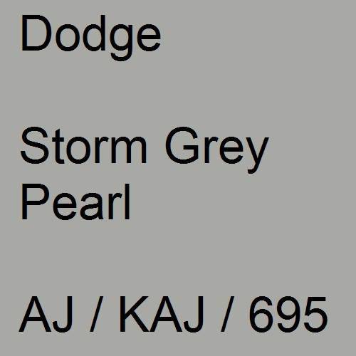 Dodge, Storm Grey Pearl, AJ / KAJ / 695.